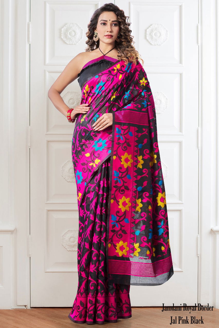 Jamdani 1 Classic Latest Festive Wear Designer Silk Saree Collection
